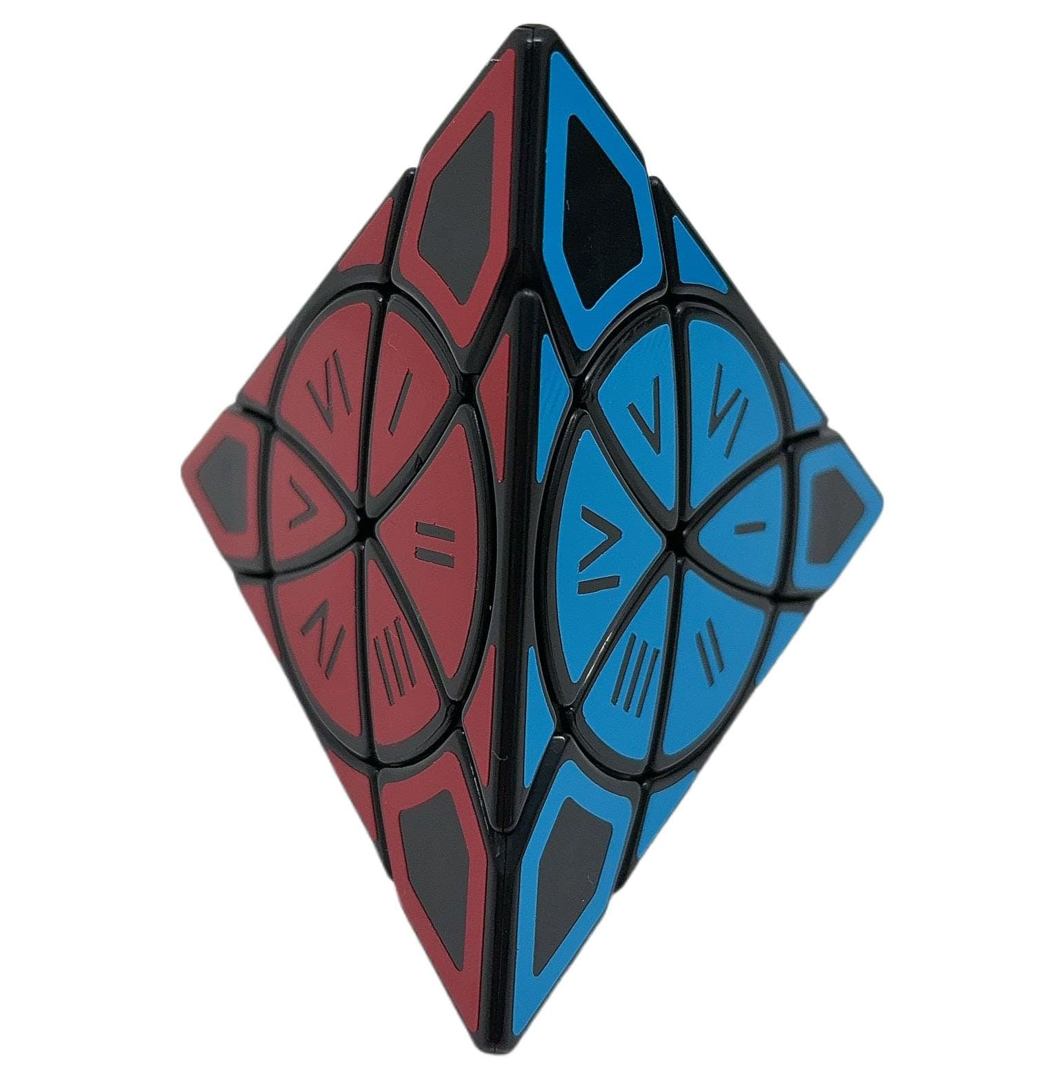 Calvin's Time Wheel Pyraminx (Roman Numbers Stickers) - Black image 5