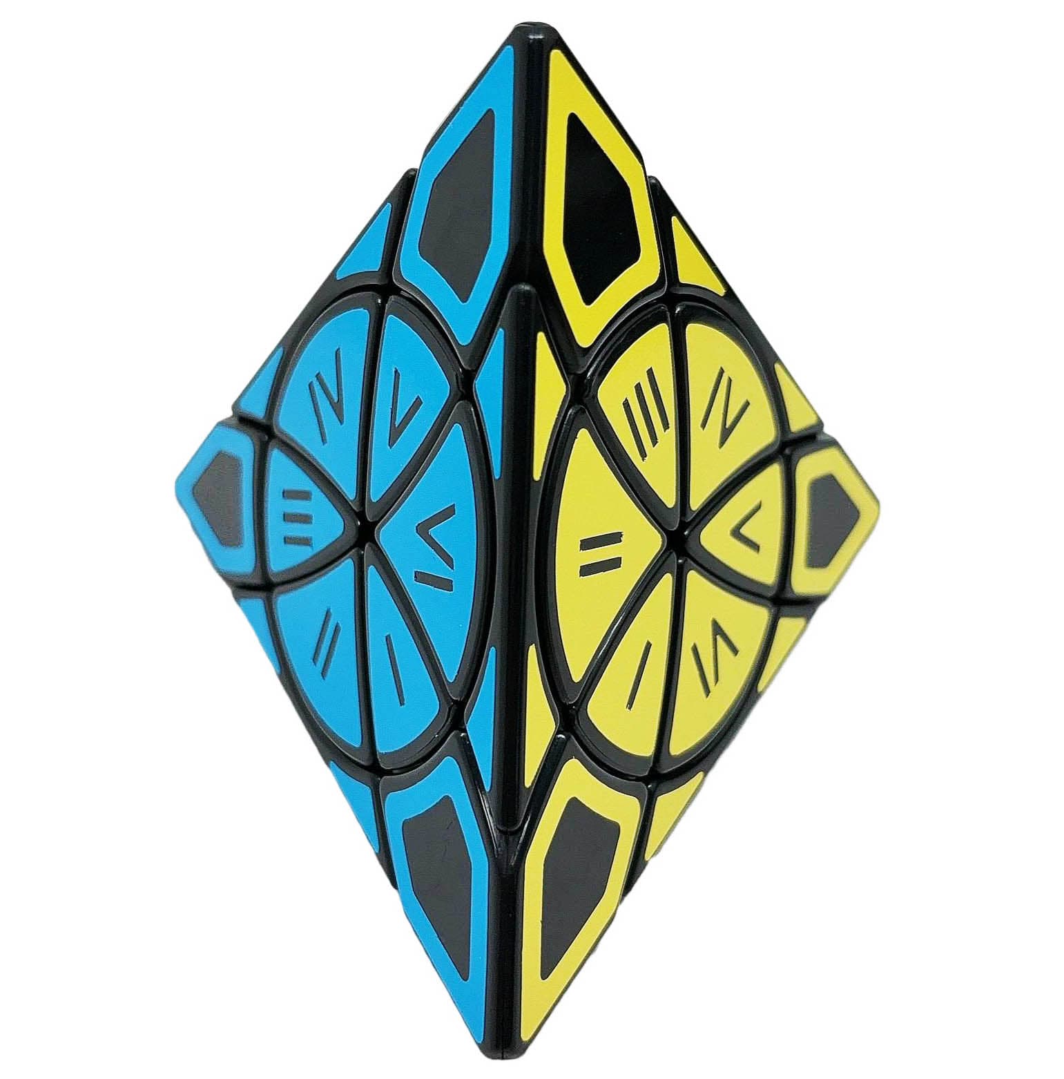 Calvin's Time Wheel Pyraminx (Roman Numbers Stickers) - Black image 1