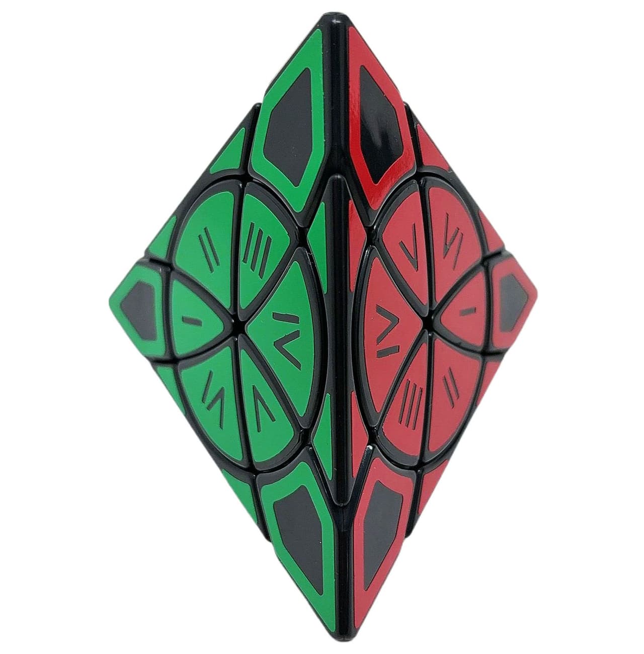 Calvin's Time Wheel Pyraminx (Roman Numbers Stickers) - Black image 2
