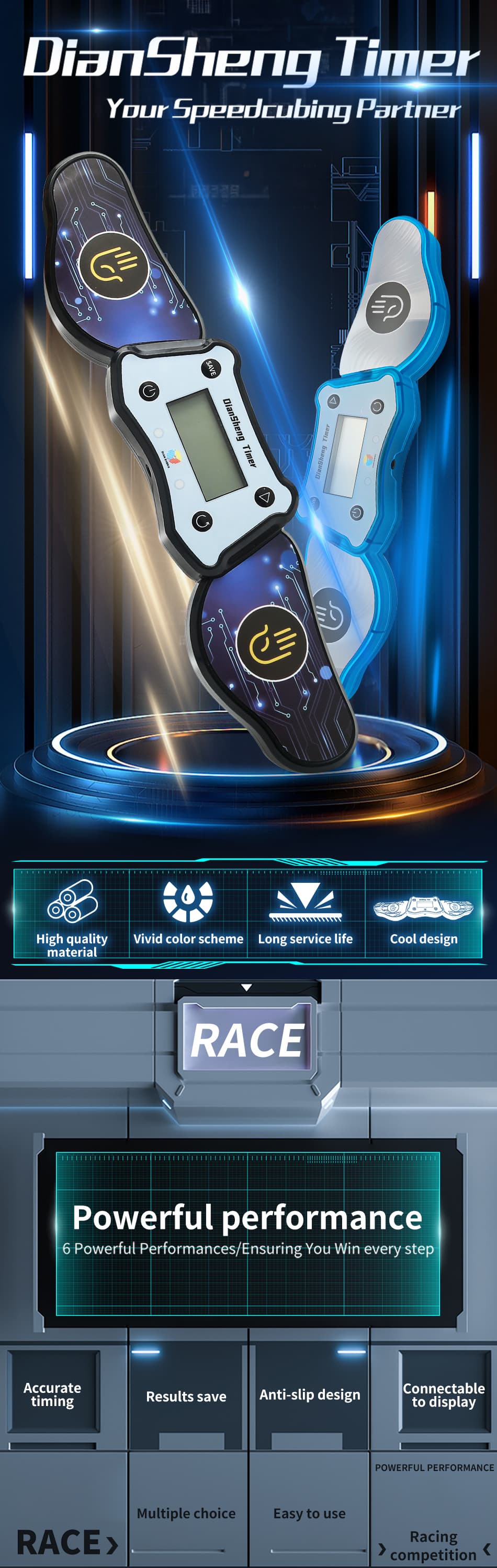 Diansheng Timer ( Mold B ) - Trans.Red image 11