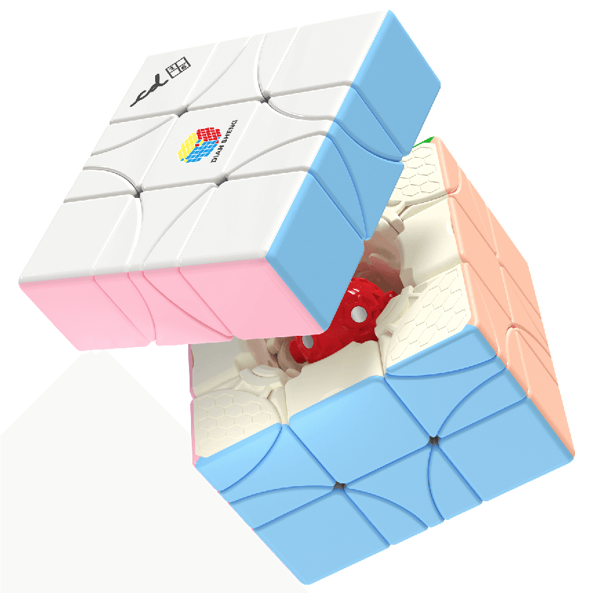 DianSheng Cornor Turning 3x3 Ball Core - Macaron image 3