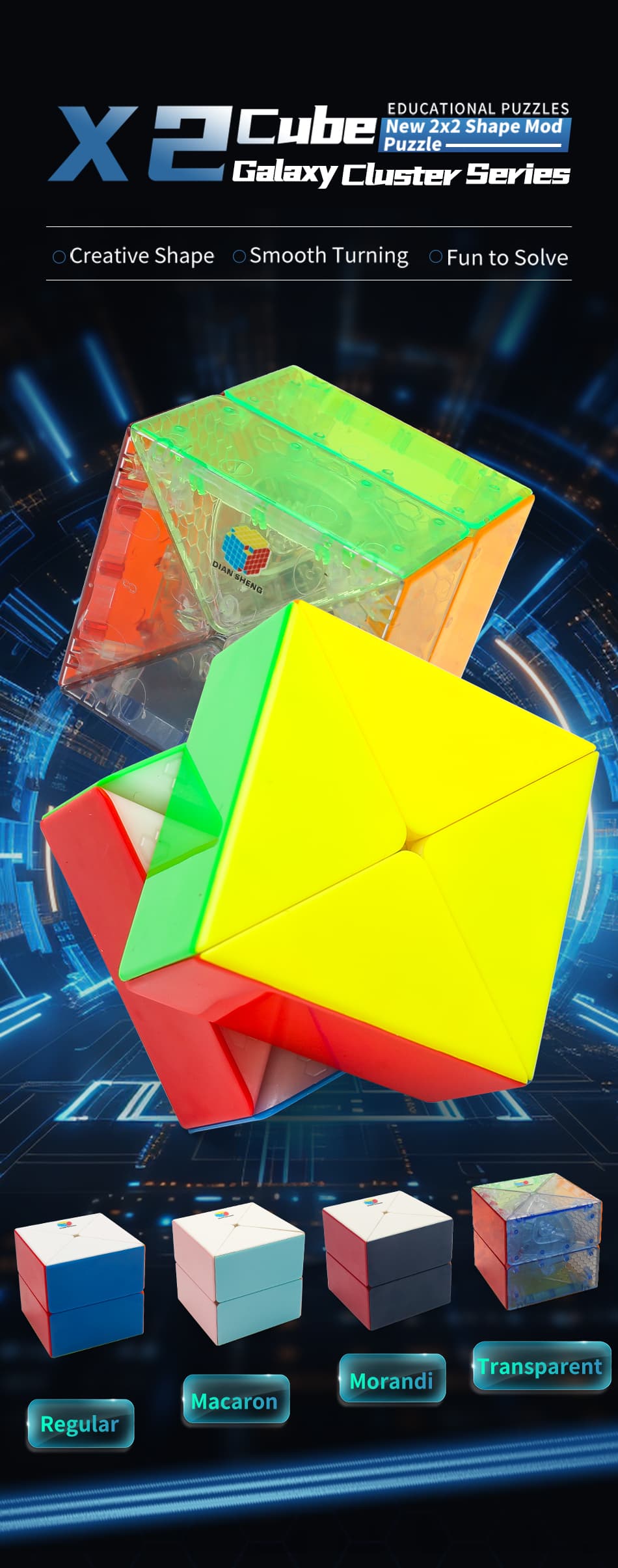 Diansheng X2 Cube - Colored Transparent image 14