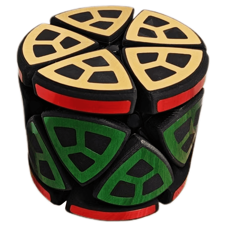 Lee Cylinder 2x2 Megaminx - Black