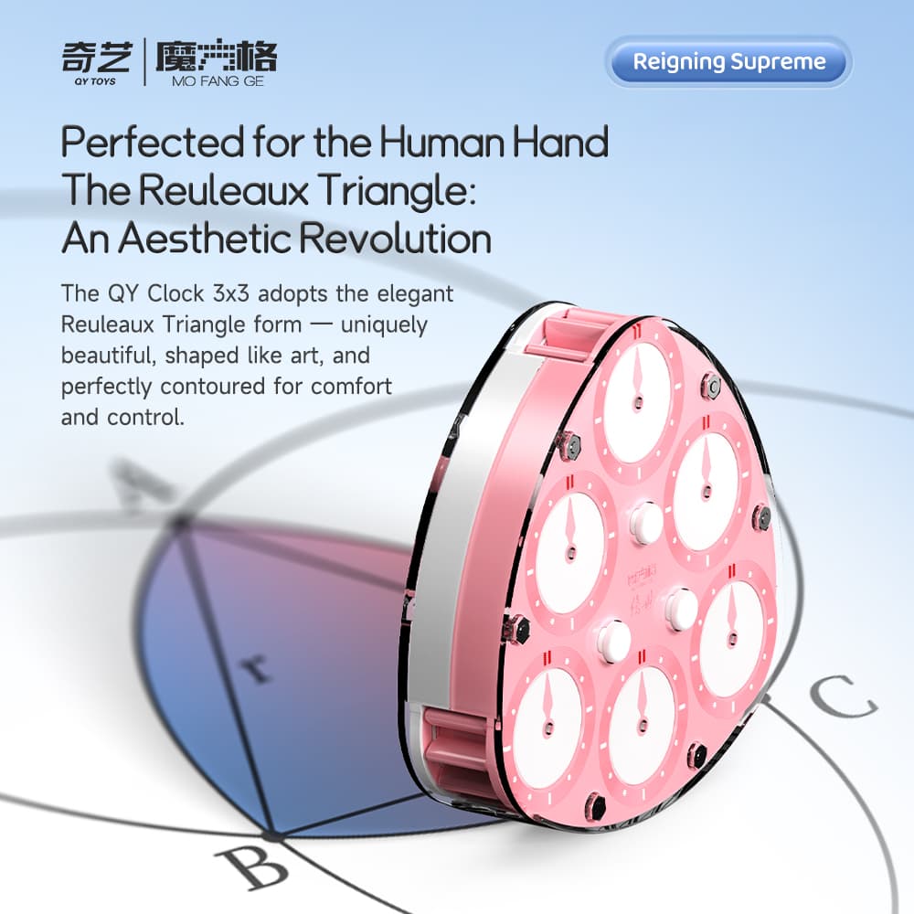 QiYi 3x3 Magic Clock - Blue-White image 13