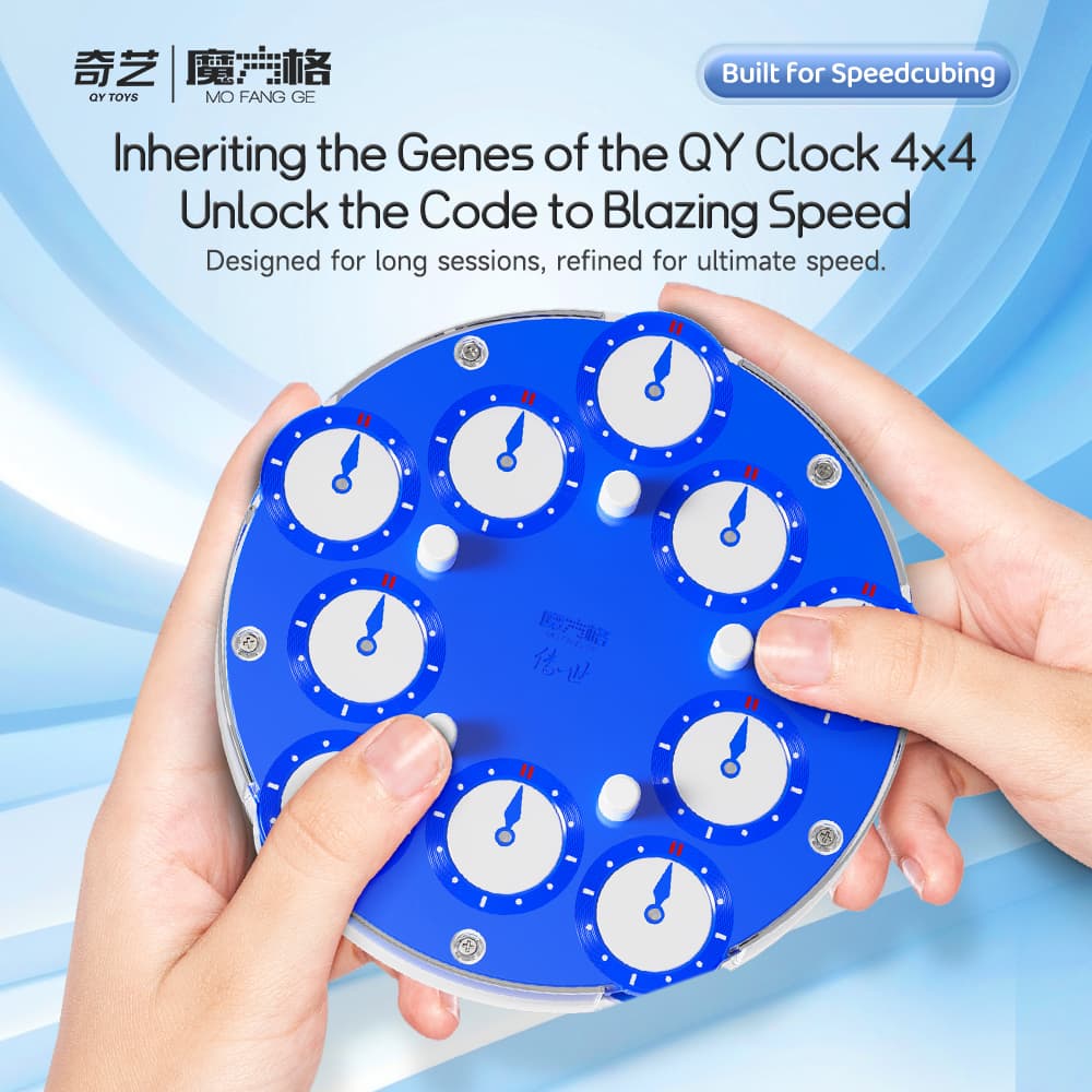 QiYi 3x3 Magic Clock - Blue-White image 17