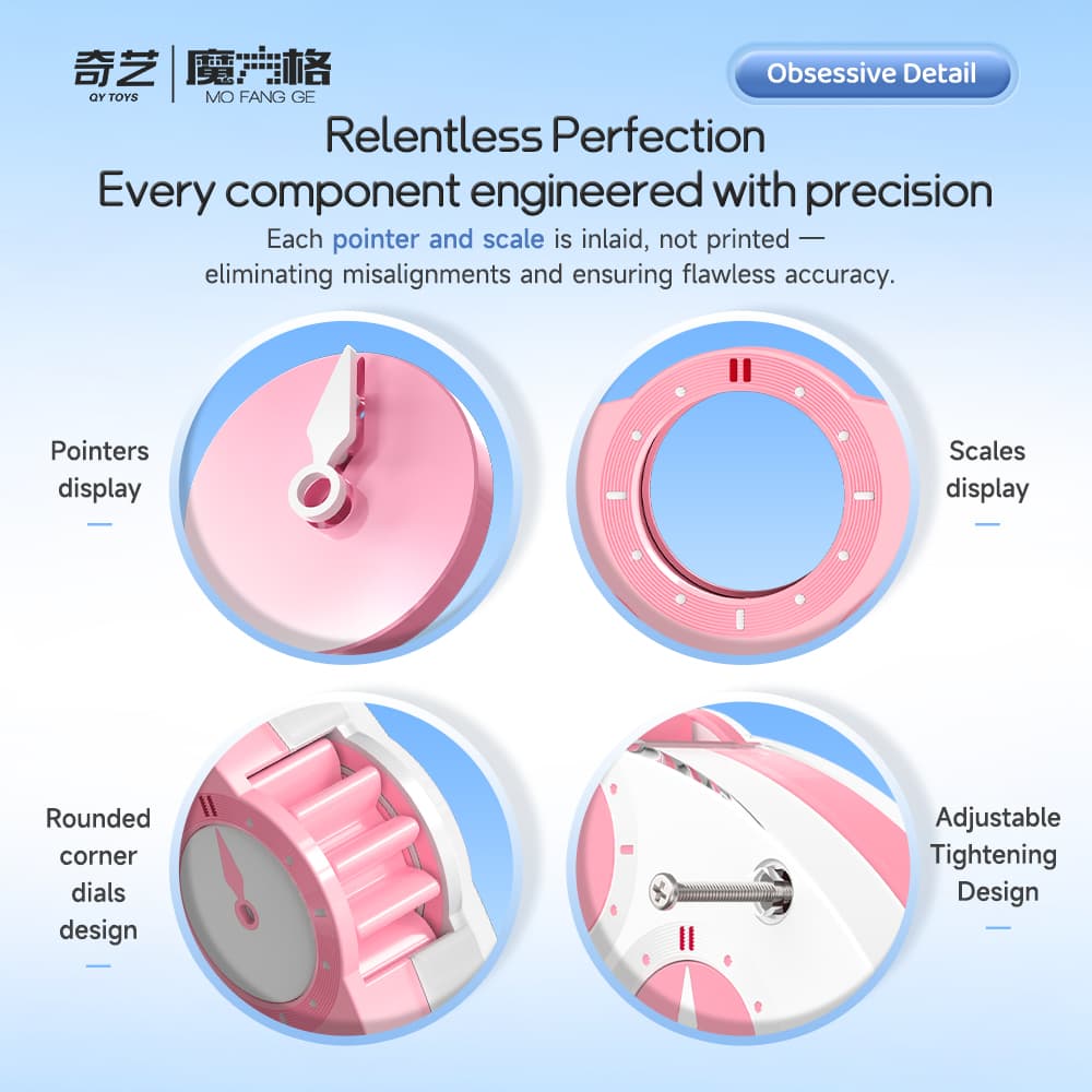QiYi 3x3 Magic Clock - Blue-White image 18