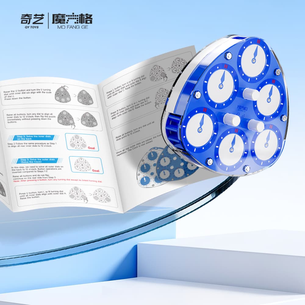 QiYi 3x3 Magic Clock - Pink+White image 11