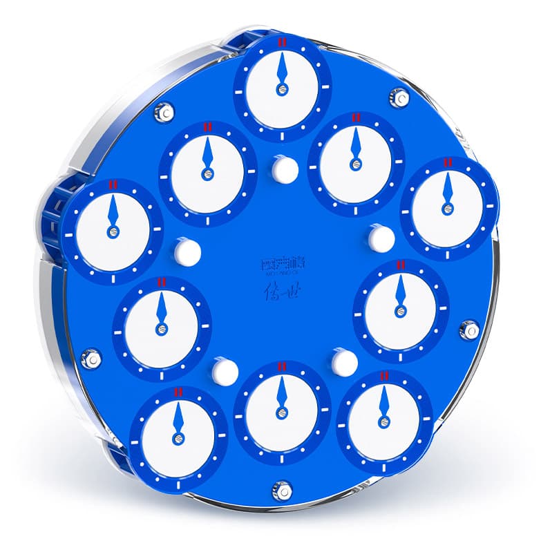 QiYi 5x5 Magic Clock - Blue-White image 1