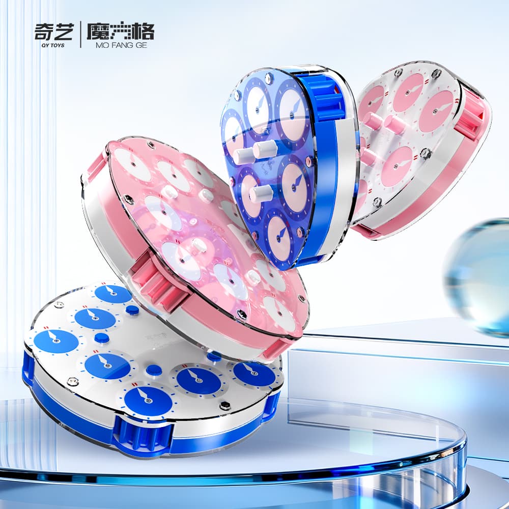 QiYi 5x5 Magic Clock - Blue-White image 5