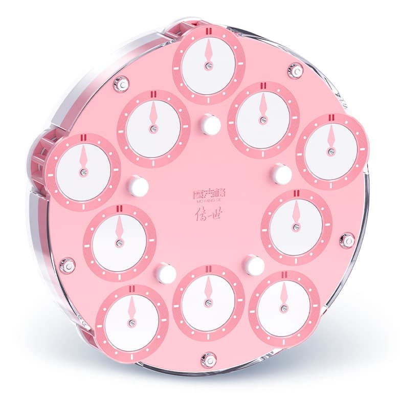 QiYi 5x5 Magic Clock - Pink+White image 1