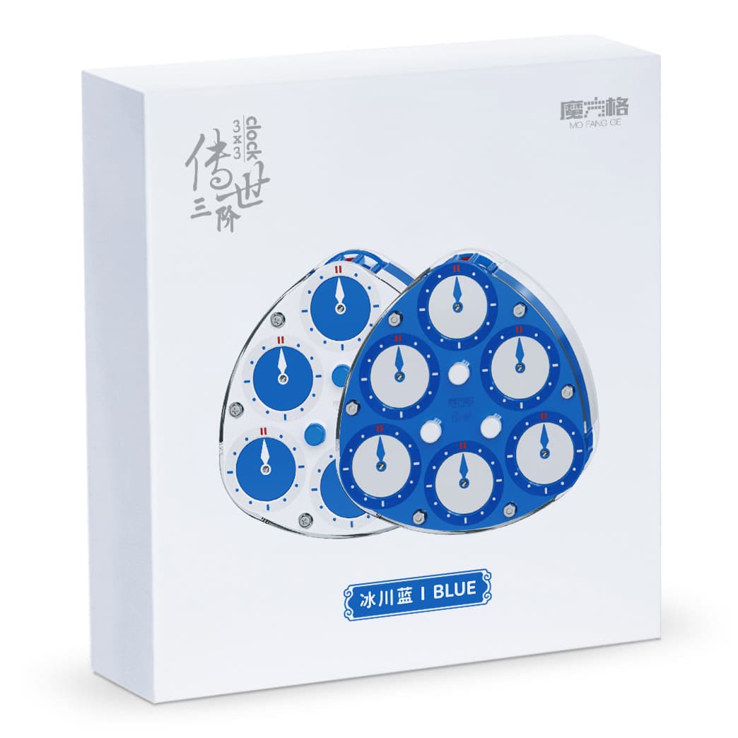 QiYi 3x3 Magic Clock - Blue-White image 2