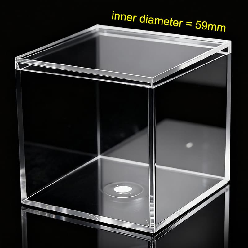 PET Cube Storage/Display Box - Transparent
