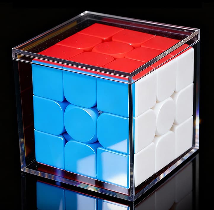 PET Cube Storage/Display Box - Transparent