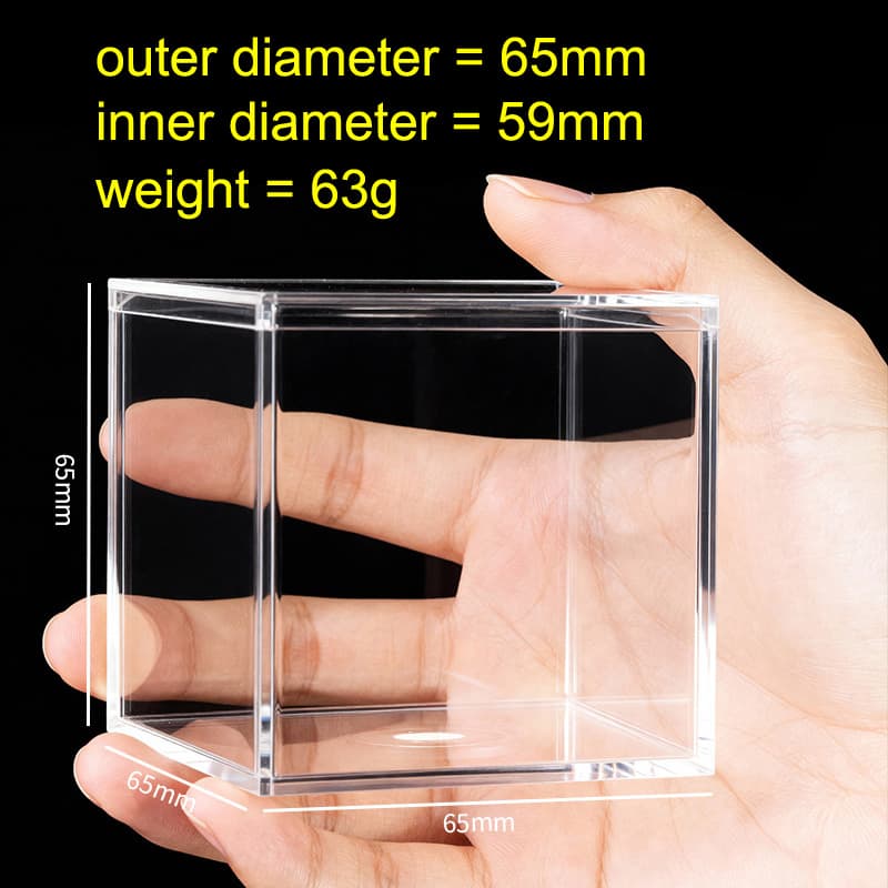PET Cube Storage Display Box - Transparent image 3