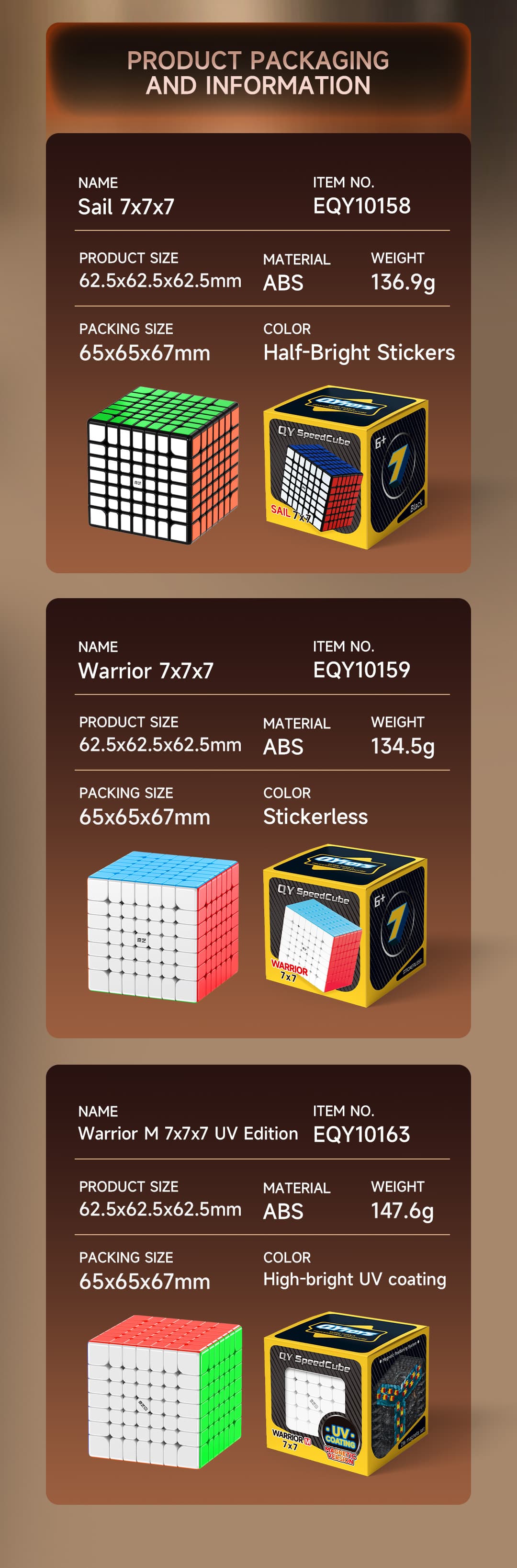 QiYi Warrior 7x7 M UV - Stickerless image 26