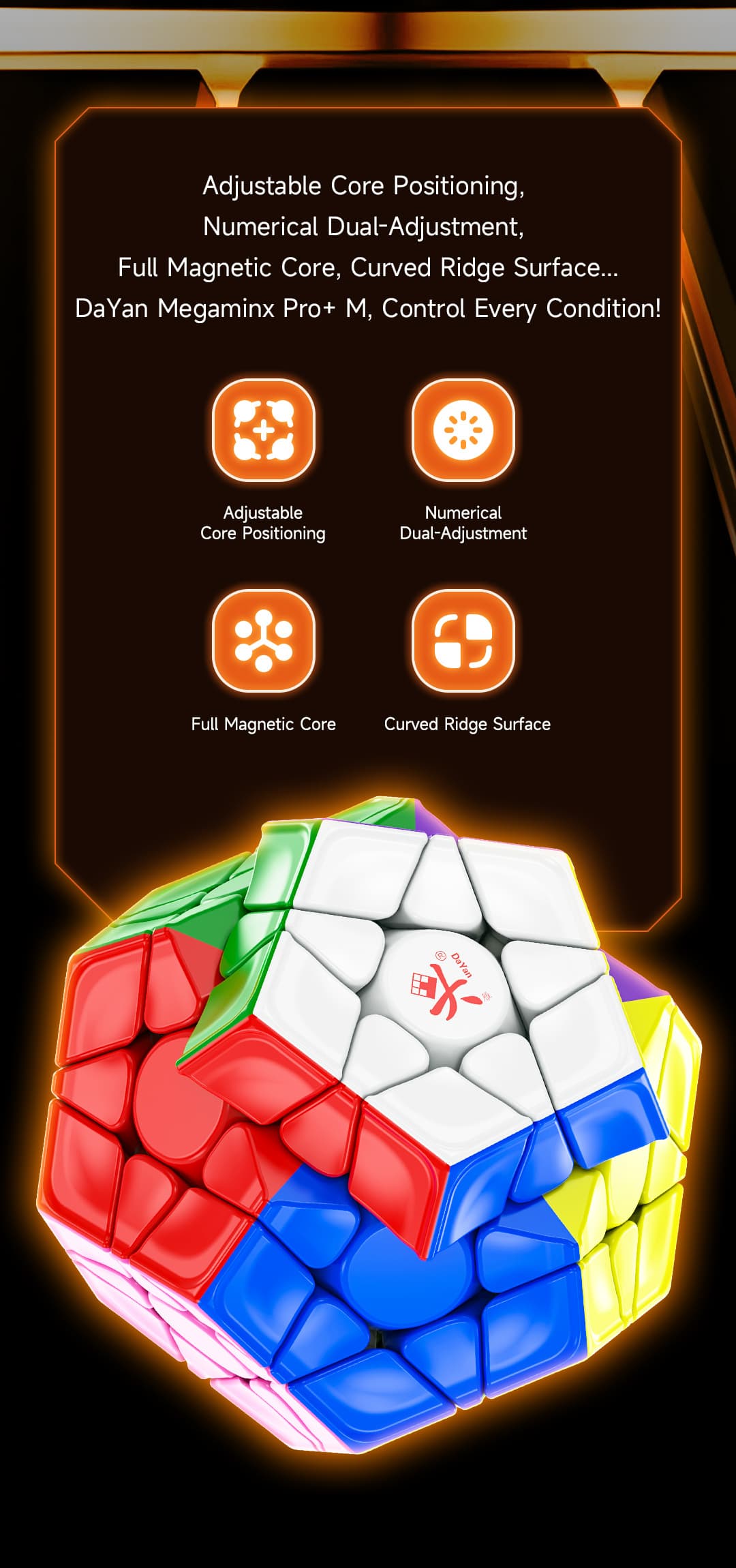 DaYan Megaminx Pro+ Magnetic - Stickerless image 9