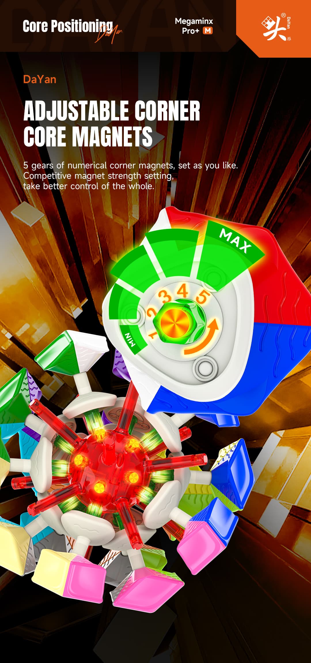 DaYan Megaminx Pro+ Magnetic - Stickerless image 10