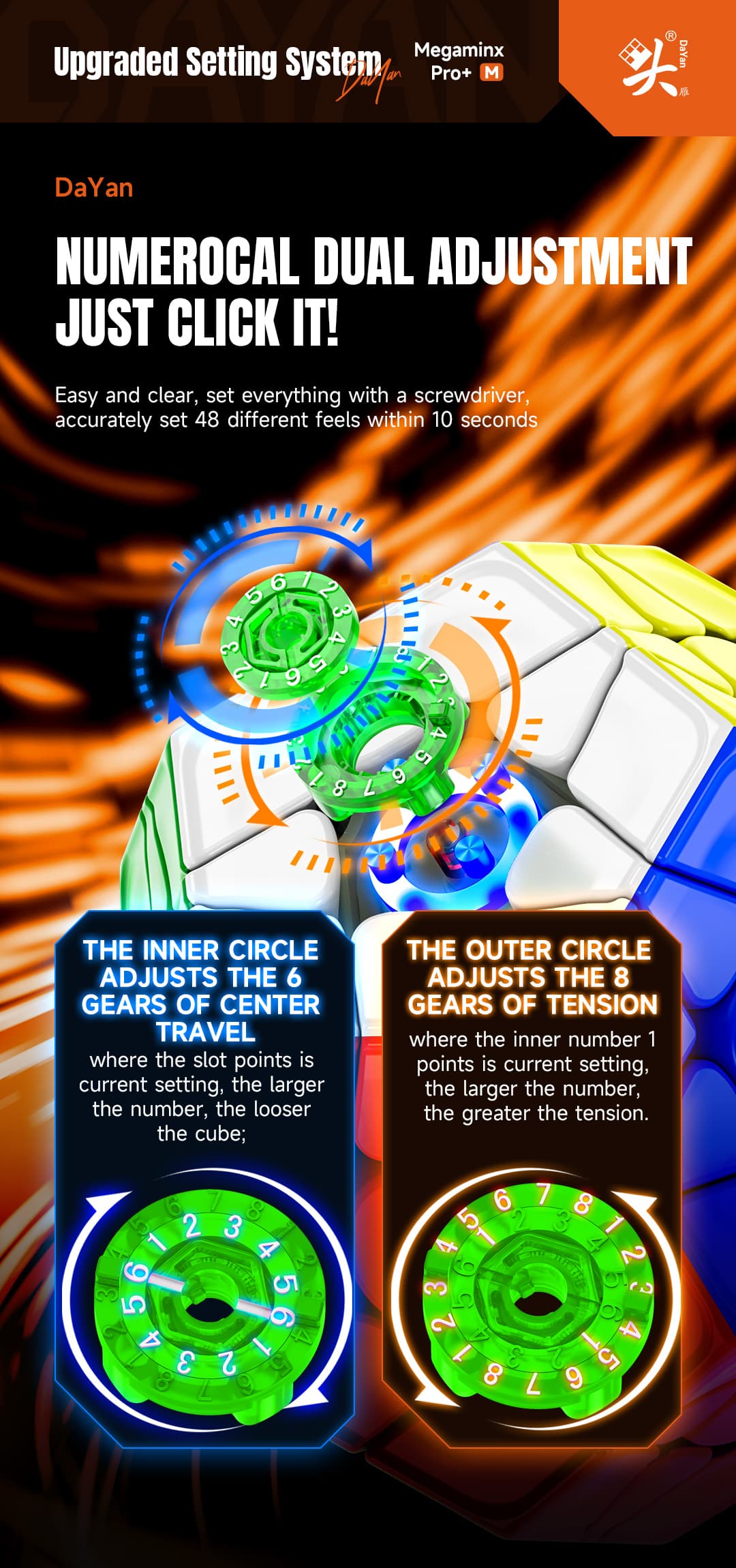 DaYan Megaminx Pro+ Magnetic - Stickerless image 12