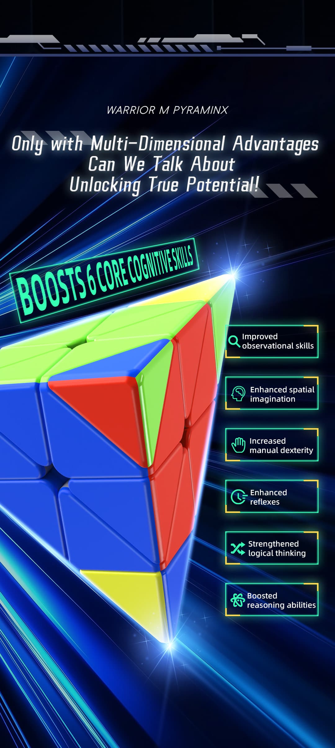 QiYi Warrior 3x3 Pyraminx M image 12