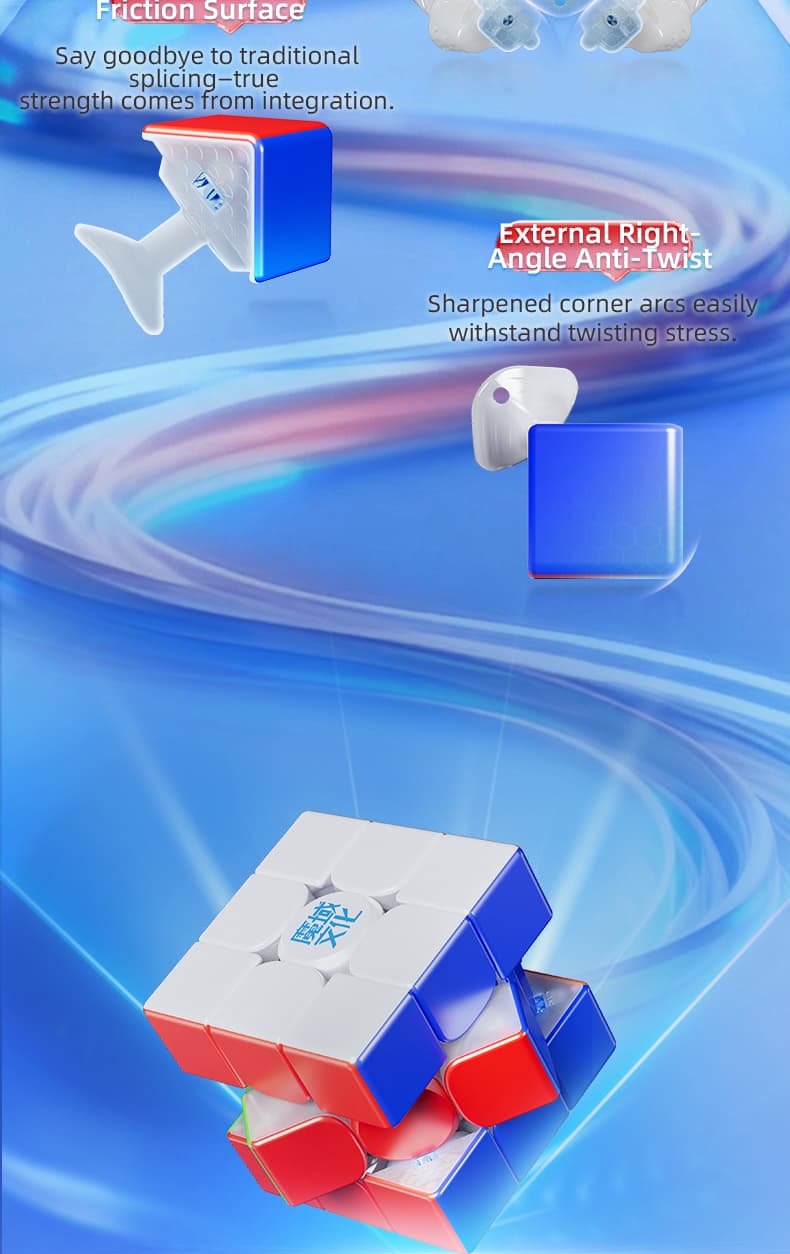 MoYu Super Aolong 3x3 Maglev 20M Ball Core UV - Stickerless image 13