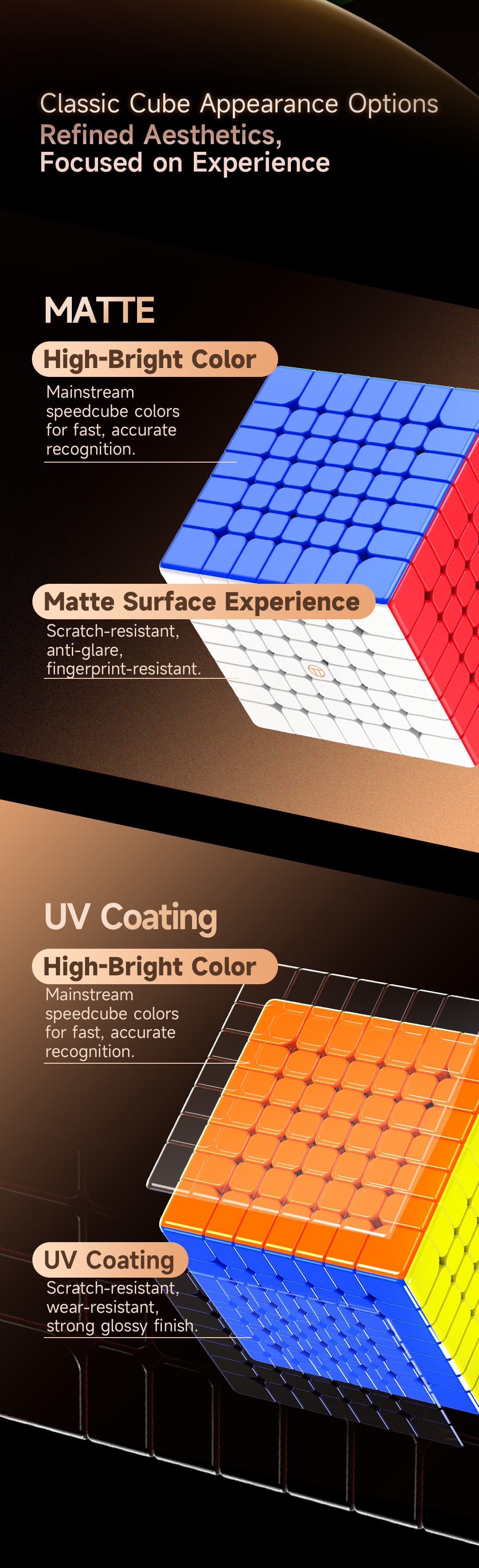 Picube QiYi Warrior M 7x7 SE Matte - Stickerless image 15