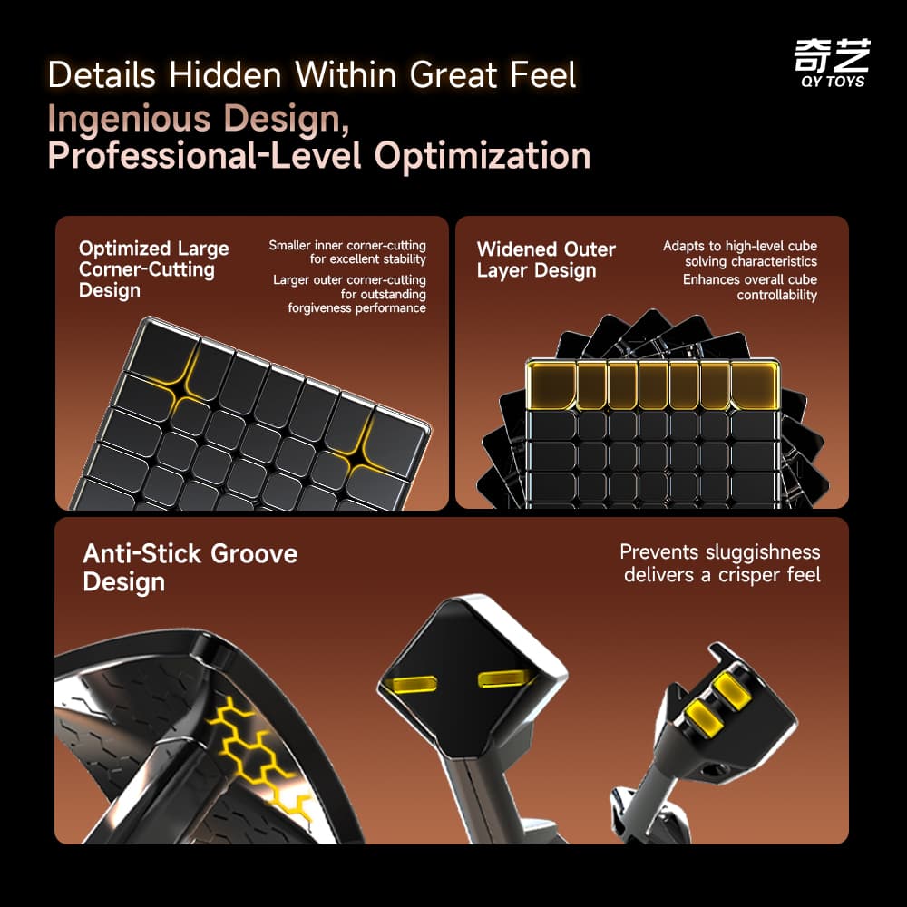 Picube QiYi Warrior M 7x7 SE UV - Stickerless image 24