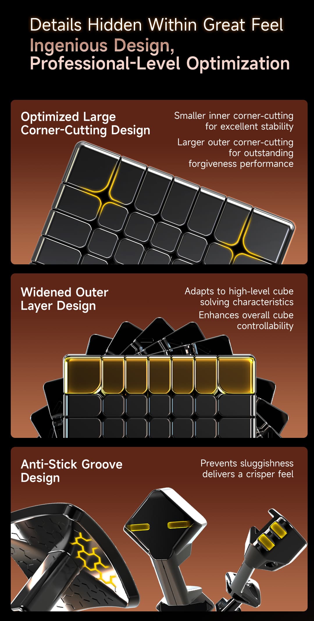 Picube QiYi Warrior M 7x7 SE Matte Core Magnet - Stickerless image 17