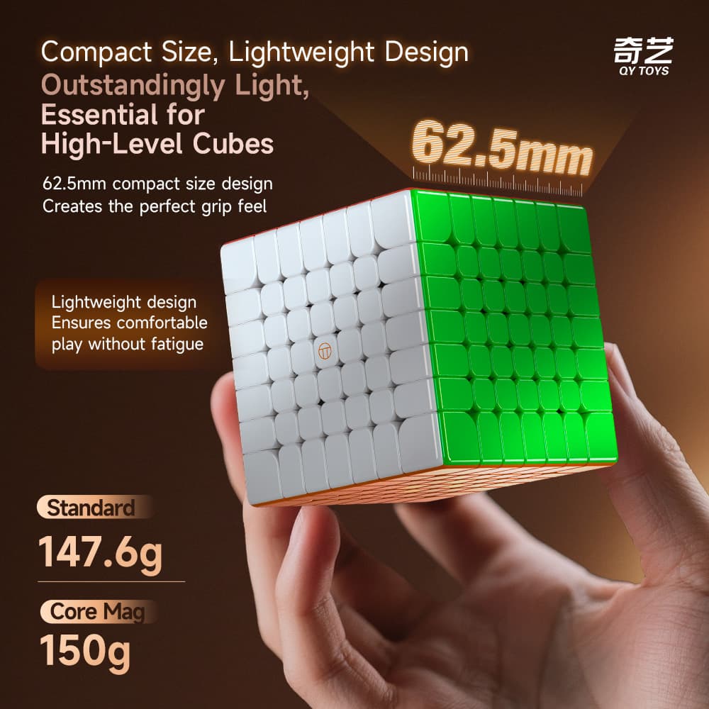Picube QiYi Warrior M 7x7 SE Matte Core Magnet - Stickerless image 23