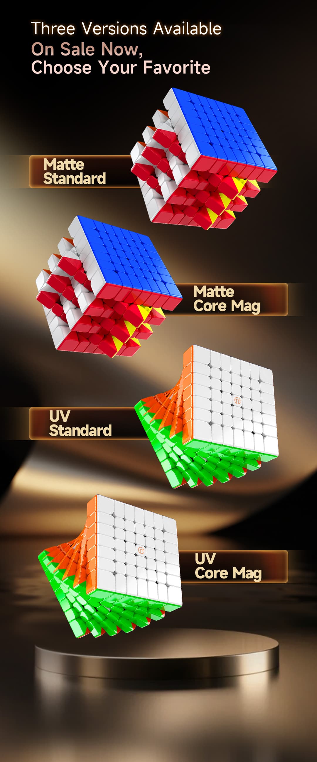 Picube QiYi Warrior M 7x7 SE UV Core Magnet - Stickerless image 17