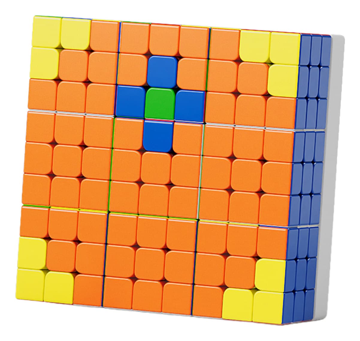 YJ 3x3 9pcs Mosaic Cube - Stickerless image 1