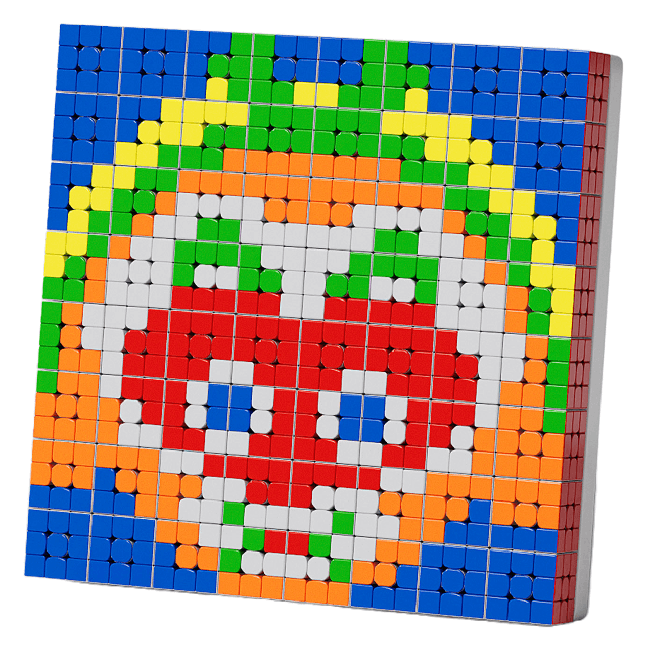 YJ 8x8 64pcs Mosaic Cube - Stickerless image 1
