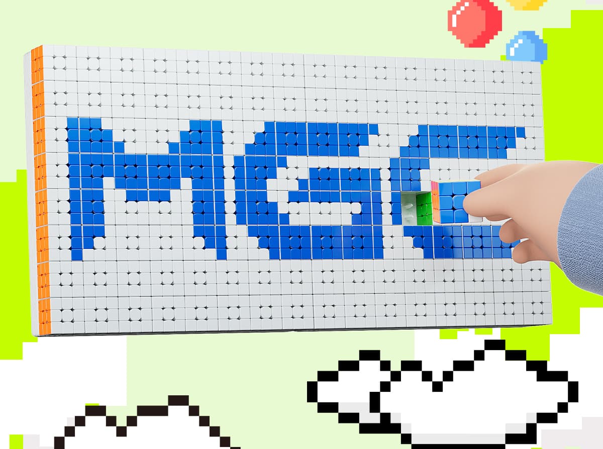 YJ 8x8 64pcs Mosaic Cube - Stickerless image 12