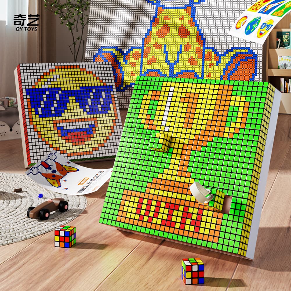 QiYi 10x10 100pcs Mosaic Cube - Black image 5