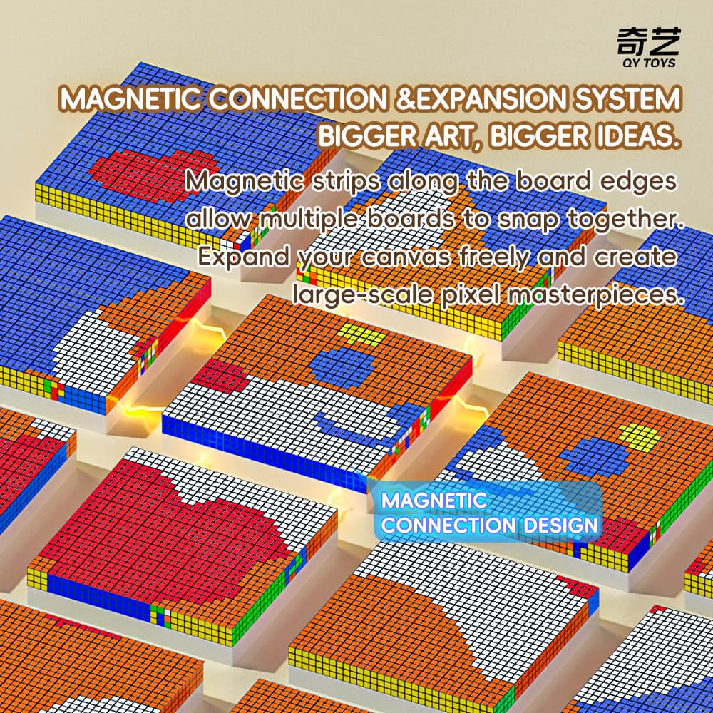 QiYi 10x10 100pcs Mosaic Cube - Black image 22