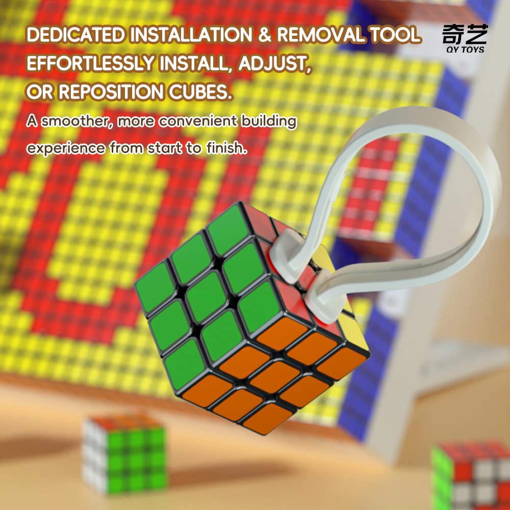 QiYi 10x10 100pcs Mosaic Cube - Black image 23