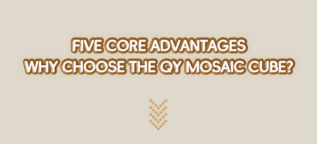 QiYi 10x10 100pcs Mosaic Cube - Black image 29