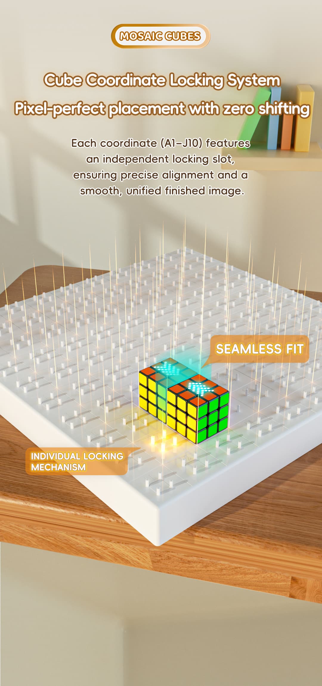 QiYi 10x10 100pcs Mosaic Cube - Black image 30