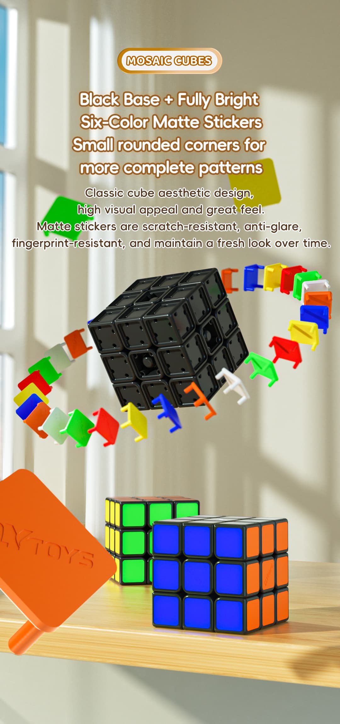 QiYi 10x10 100pcs Mosaic Cube - Black image 32