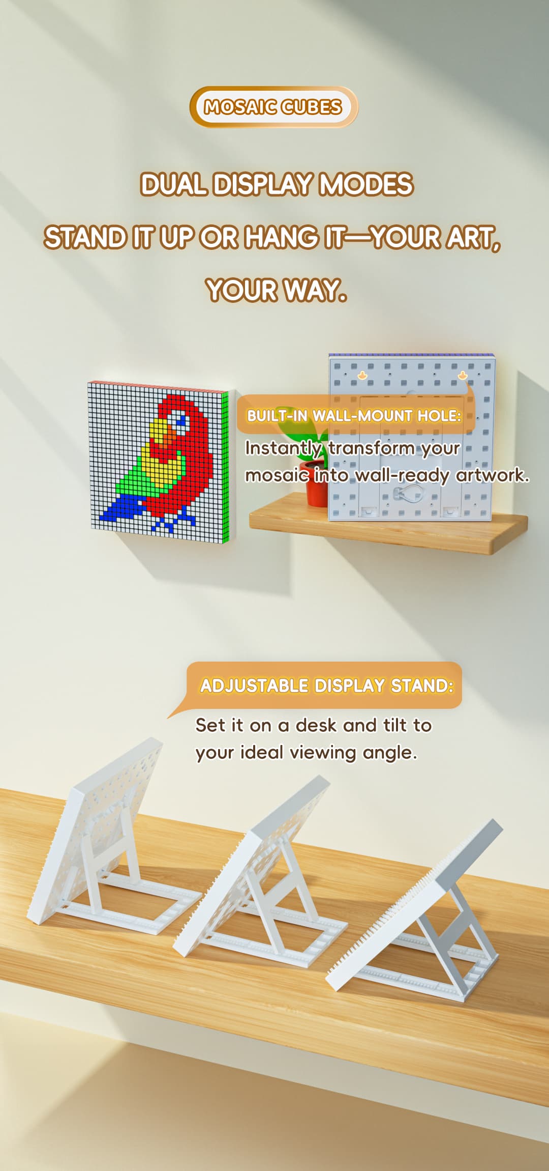 QiYi 10x10 100pcs Mosaic Cube - Black image 33