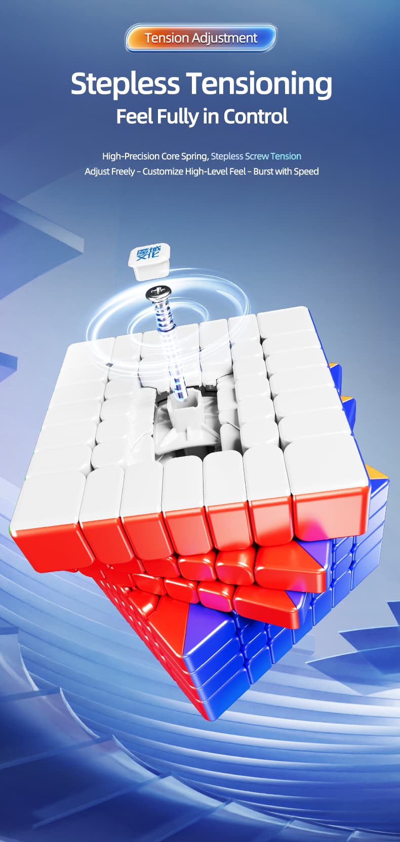 MoYu  AoFu V5 7x7 Triple-Track Magnetic UV - Stickerless image 28