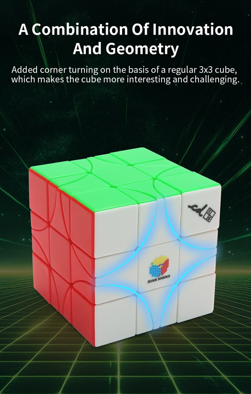 DianSheng Cornor Turning 3x3 Ball Core - Stickerless image 4