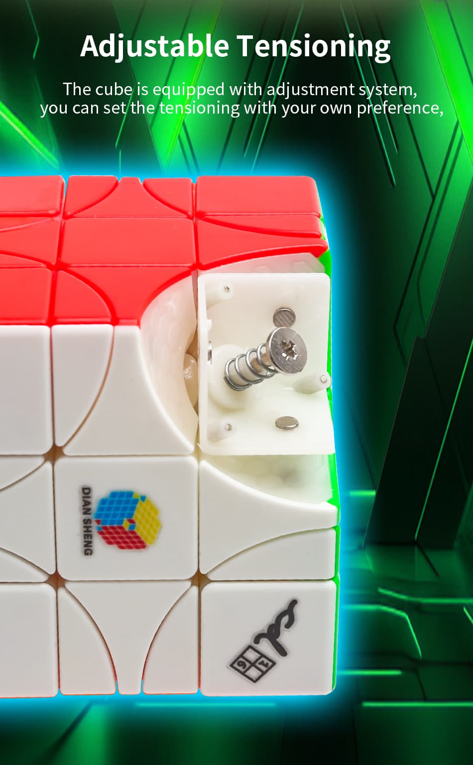 DianSheng Cornor Turning 3x3 Ball Core - Stickerless image 8