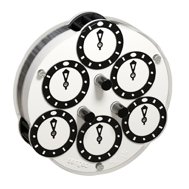 SengSo 3x3 Magnetic Clock V2 - Blue+White image 1