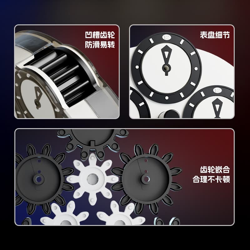SengSo 3x3 Magnetic Clock V2 - Blue+White image 10