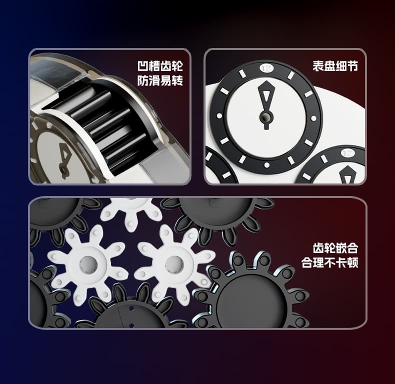 SengSo 3x3 Magnetic Clock V2 - Blue+White image 19