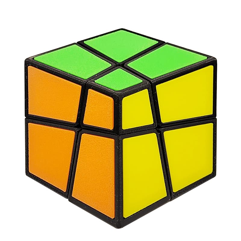 Zee Squished 2x2 6-Colors Tiles - Black image 1