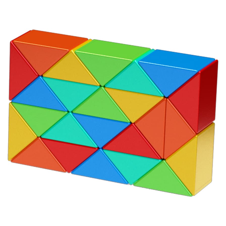 QiYi 24-Block Colorful Magic Snake - Stickerless image 1