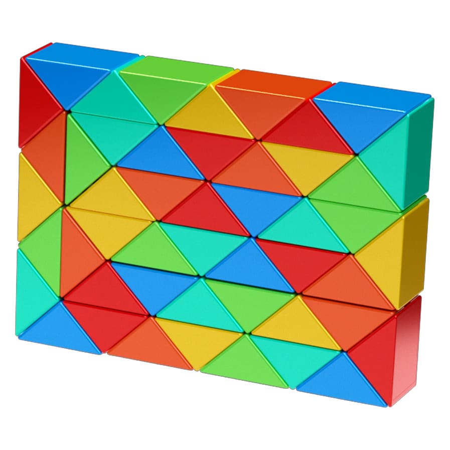 QiYi 48-Block Colorful Magic Snake - Stickerless image 1