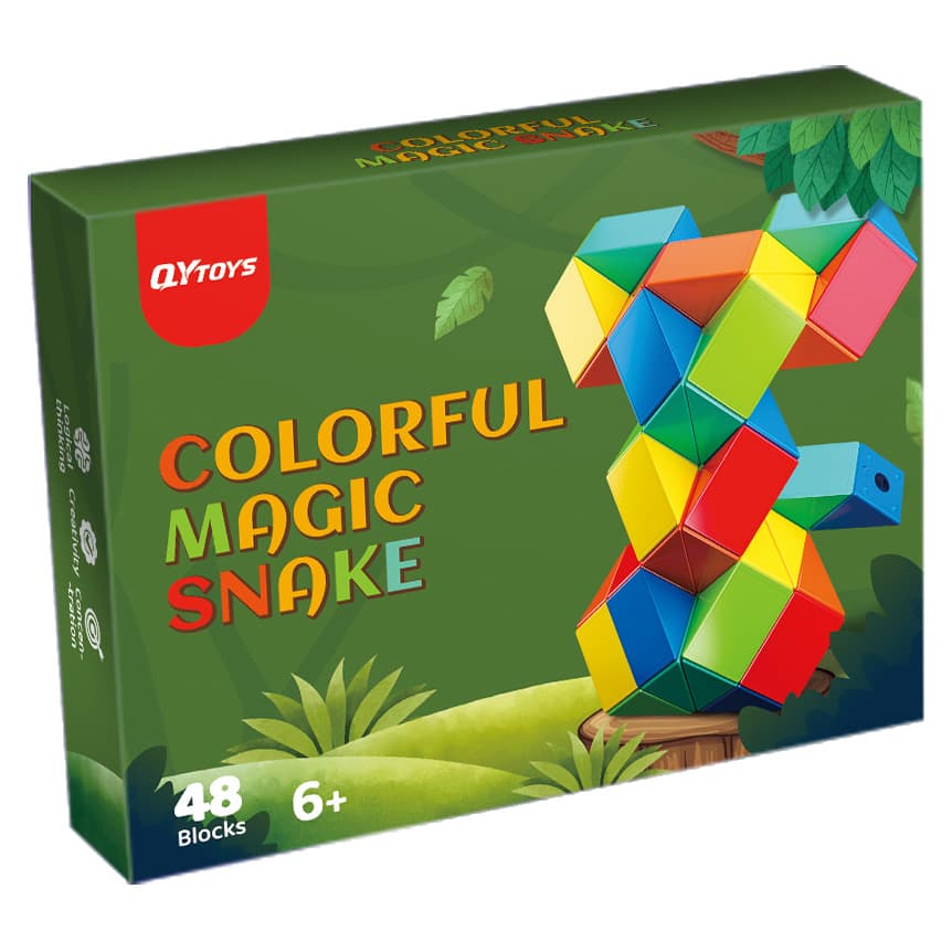 QiYi 48-Block Colorful Magic Snake - Stickerless image 2