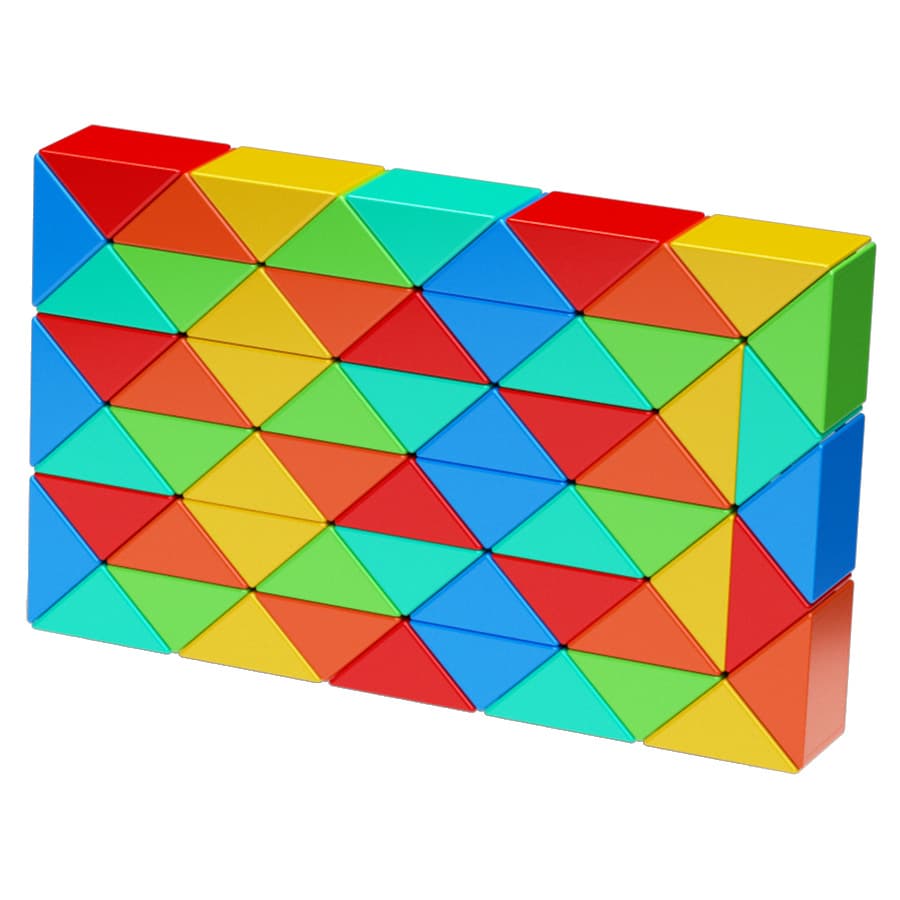 QiYi 60-Block Colorful Magic Snake - Stickerless image 1